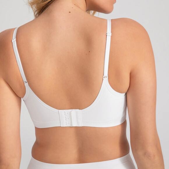 Honeylove Women’s Crossover Wireless Smooth Support Comfort Bra in White Size 3X - Picture 5 of 7